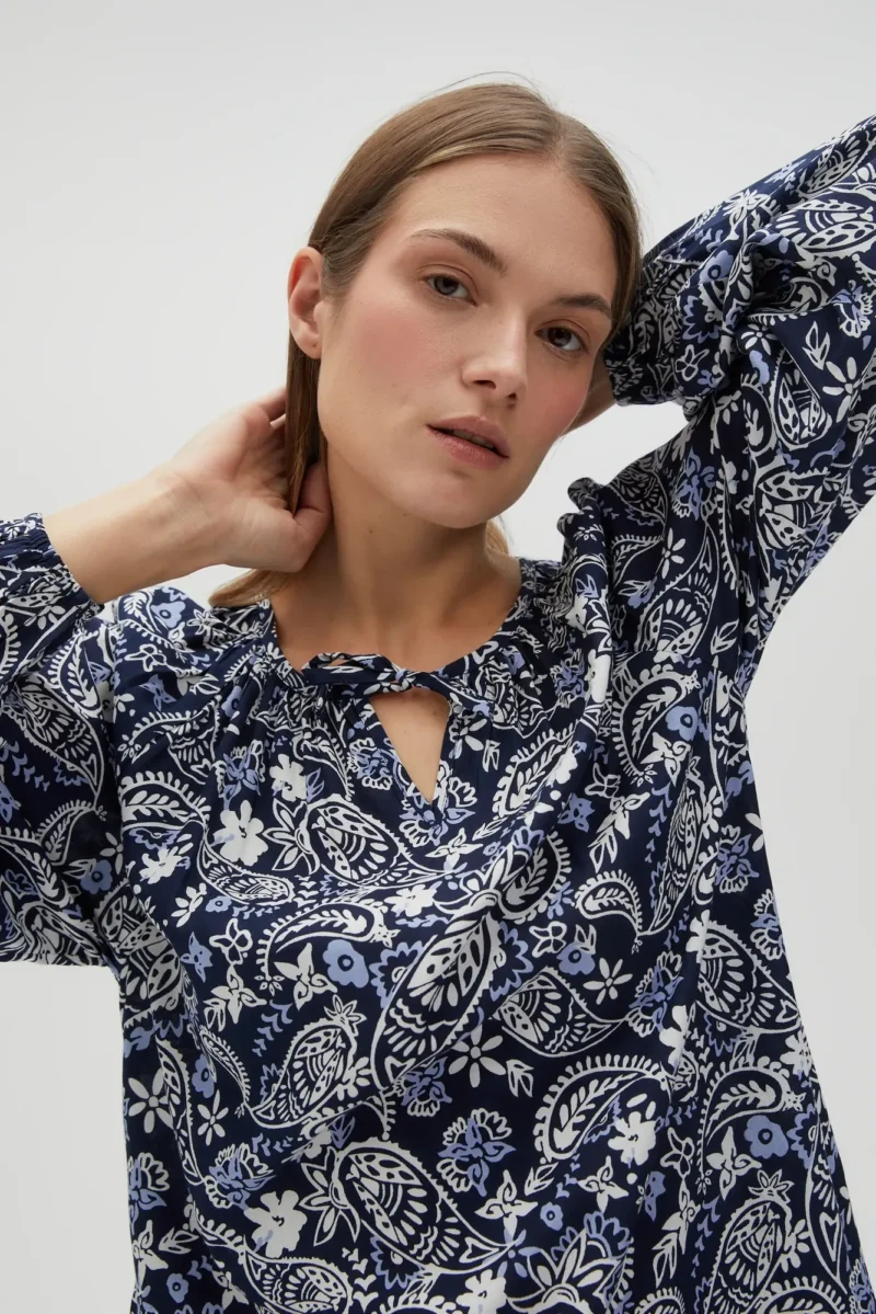 WOMEN'S DRESS L-SU-4608 NAVY - Imagen 2