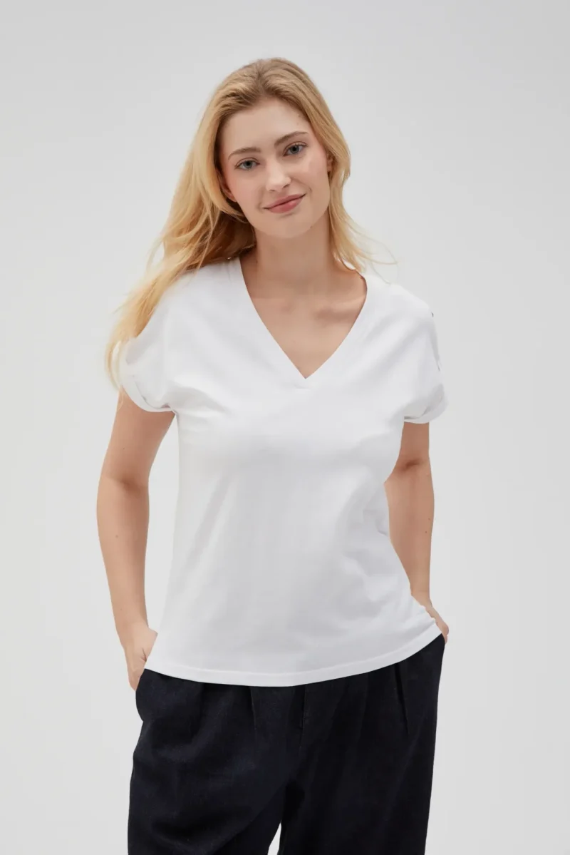 WOMEN'S TSHIRT L-TS-4621 WHITE