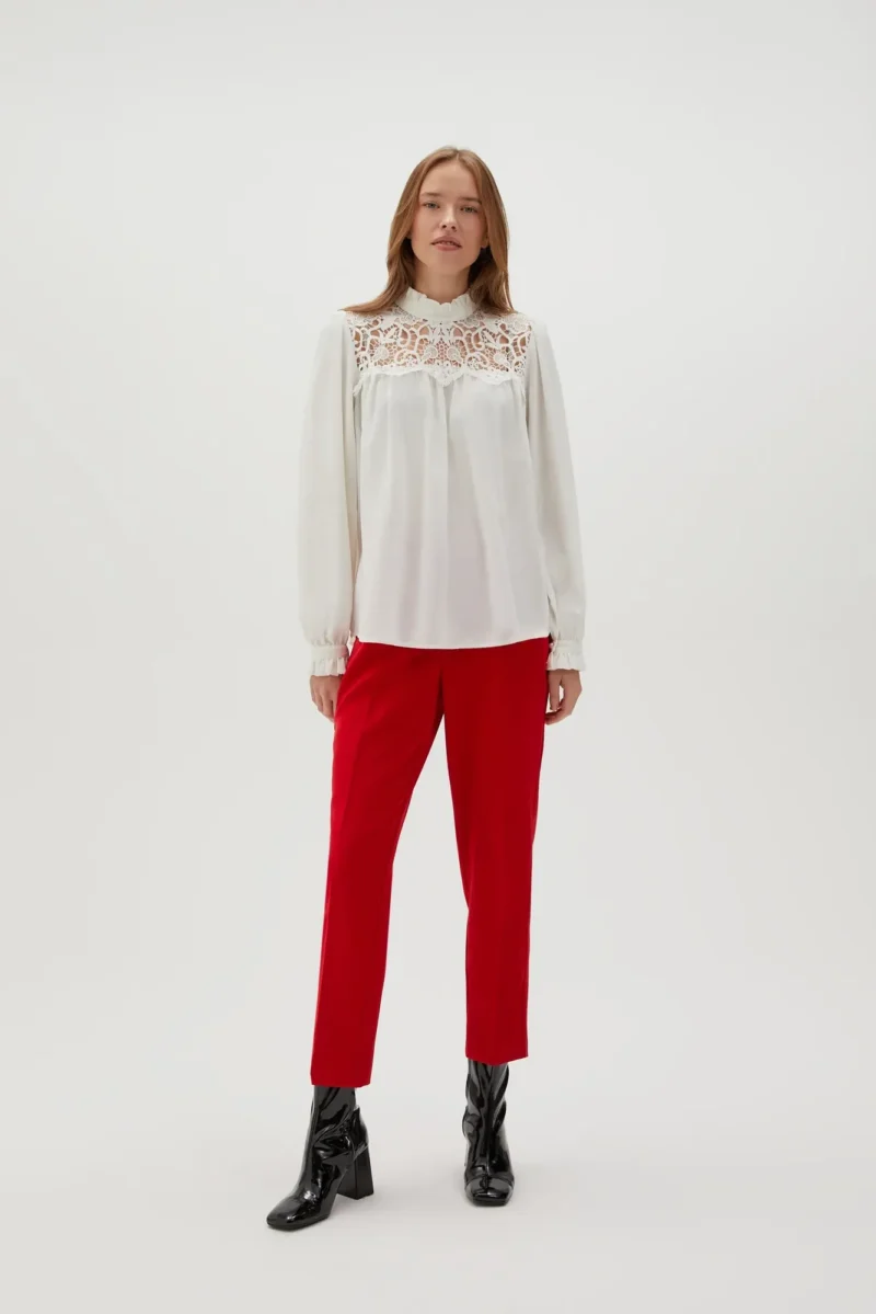 WOMEN'S SHIRT L-KO-4550 OFF WHITE - Imagen 11