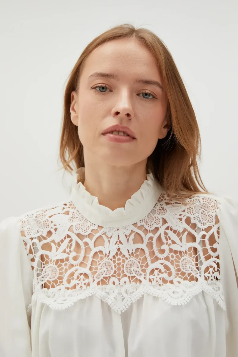 WOMEN'S SHIRT L-KO-4550 OFF WHITE - Imagen 13