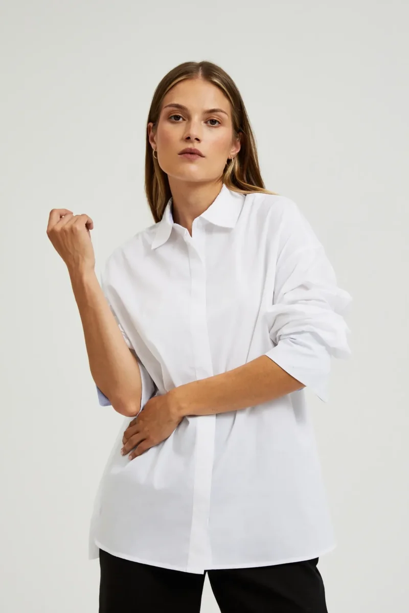 WOMEN'S SHIRT L-KO-4602 WHITE - Imagen 12