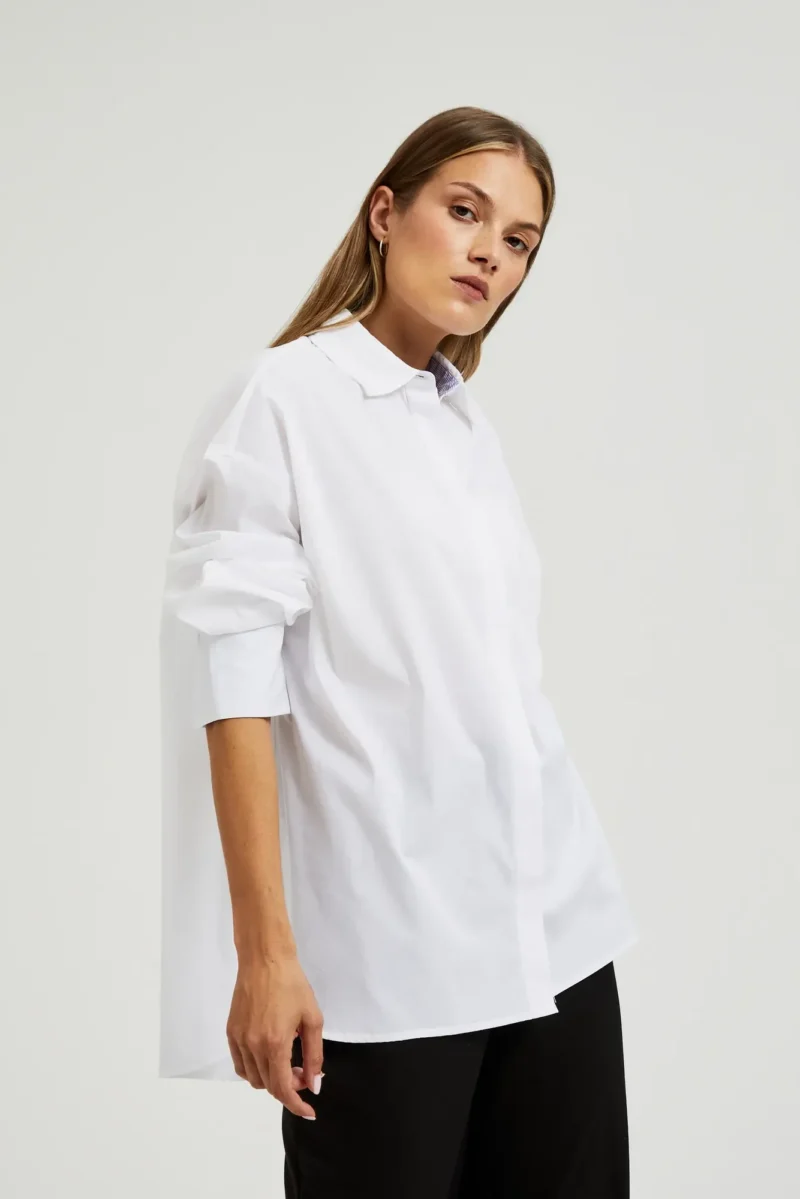 WOMEN'S SHIRT L-KO-4602 WHITE - Imagen 14
