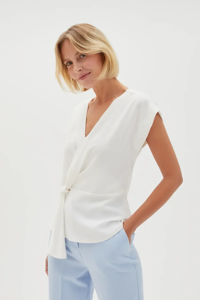 WOMEN'S SHIRT L-KO-4605 OFF WHITE - Imagen 5