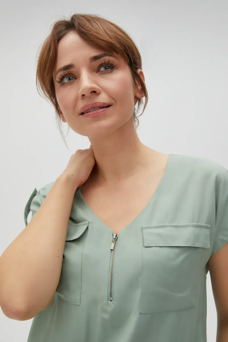 WOMEN'S SHIRT L-KO-4606 OLIVE - Imagen 9