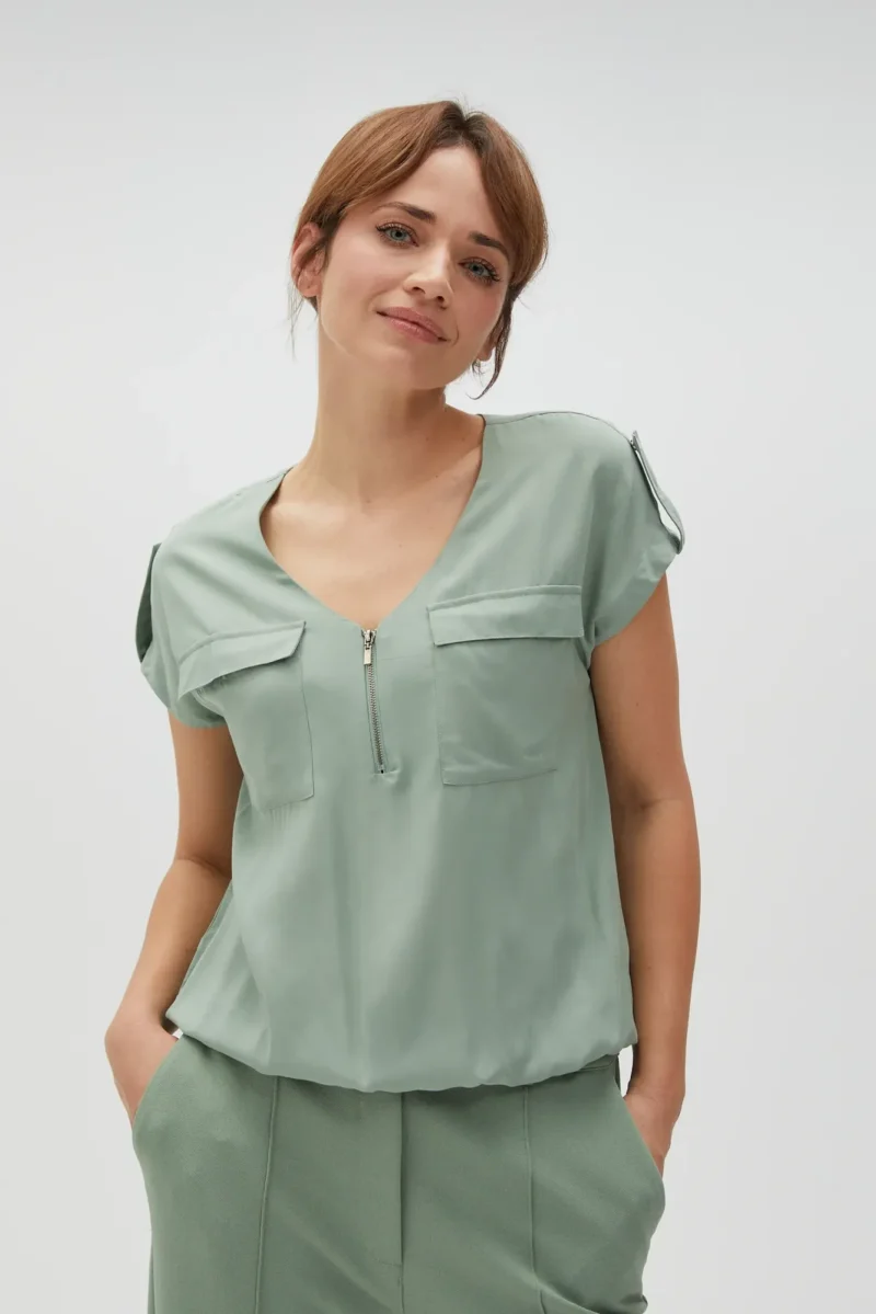 WOMEN'S SHIRT L-KO-4606 OLIVE - Imagen 4