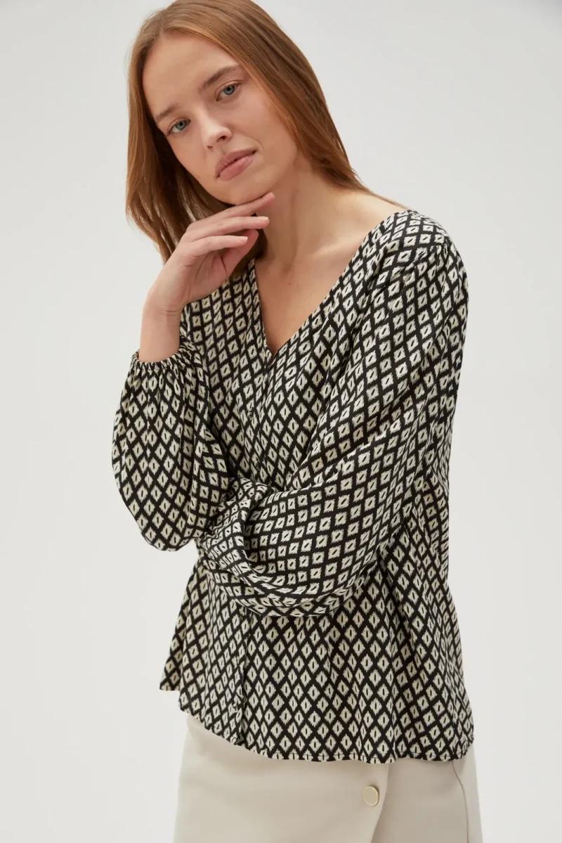 WOMEN'S SHIRT L-KO-4607 BLACK - Imagen 10