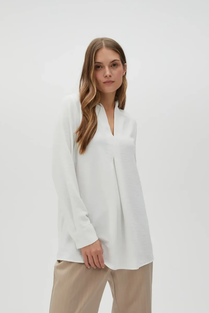 WOMEN'S SHIRT L-KO-4608 OFF WHITE - Imagen 9
