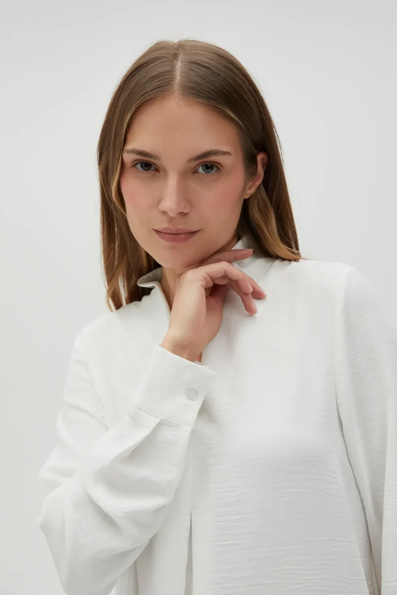 WOMEN'S SHIRT L-KO-4608 OFF WHITE - Imagen 3