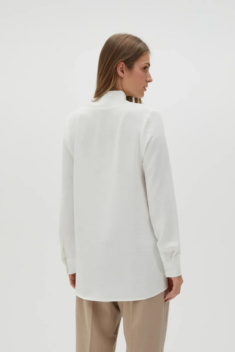 WOMEN'S SHIRT L-KO-4608 OFF WHITE - Imagen 4