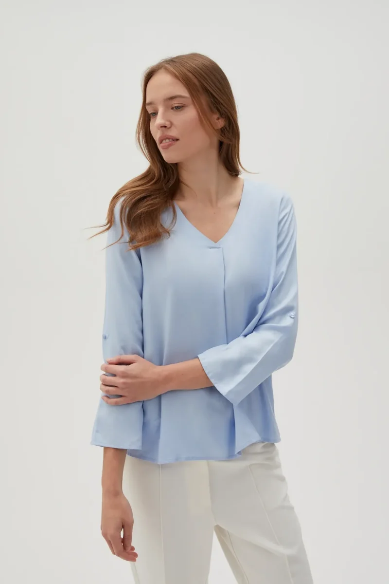 WOMEN'S SHIRT L-KO-4612 L.BLUE - Imagen 8