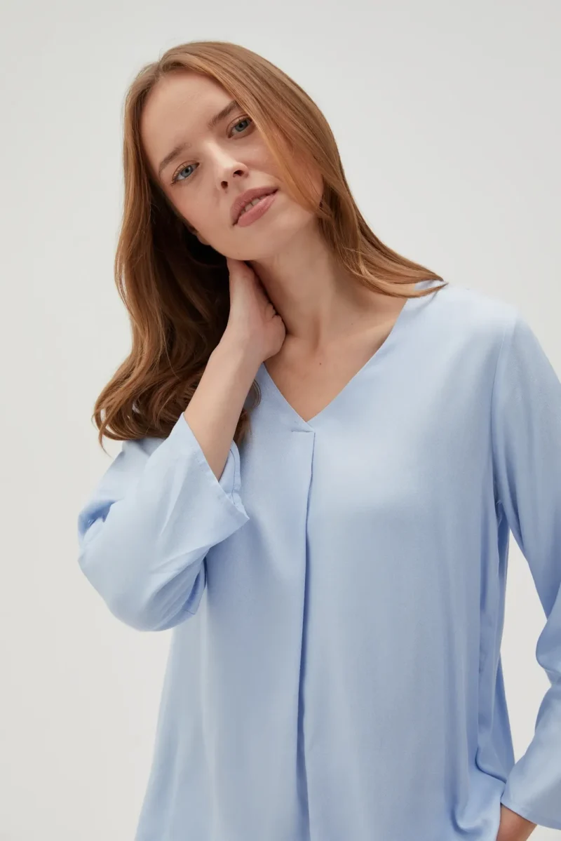 WOMEN'S SHIRT L-KO-4612 L.BLUE - Imagen 3
