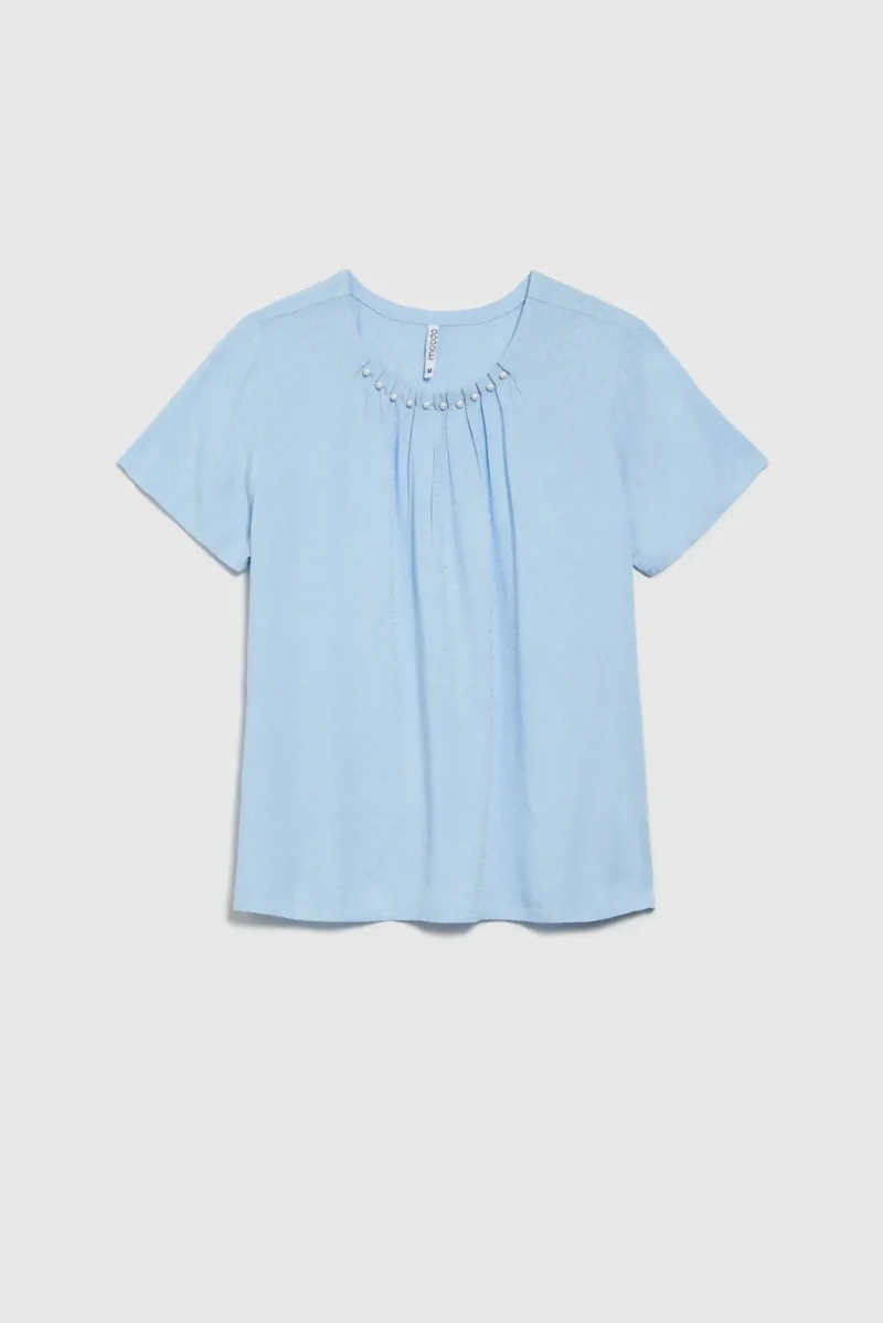 WOMEN'S SHIRT L-KO-4616 L.BLUE - Imagen 5