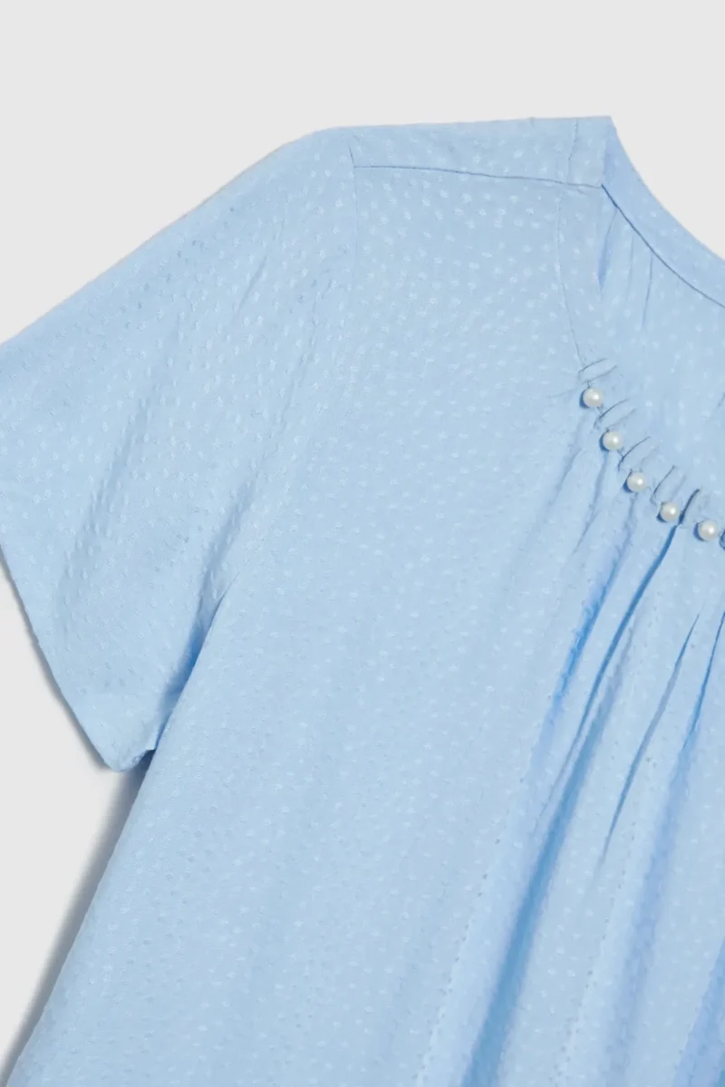 WOMEN'S SHIRT L-KO-4616 L.BLUE - Imagen 6
