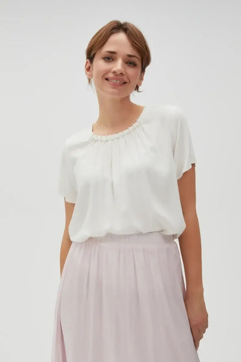 WOMEN'S SHIRT L-KO-4616 OFF WHITE - Imagen 9