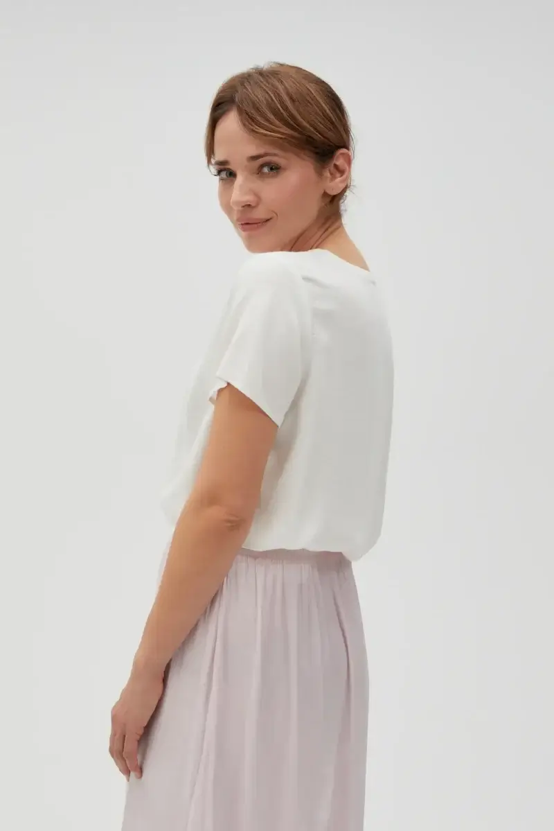 WOMEN'S SHIRT L-KO-4616 OFF WHITE - Imagen 3