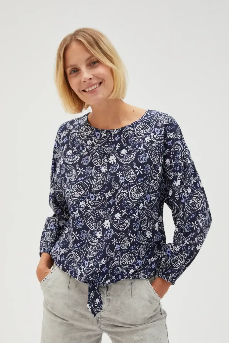 WOMEN'S SHIRT L-KO-4617 NAVY - Imagen 8