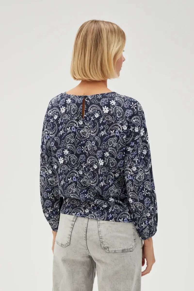 WOMEN'S SHIRT L-KO-4617 NAVY - Imagen 5
