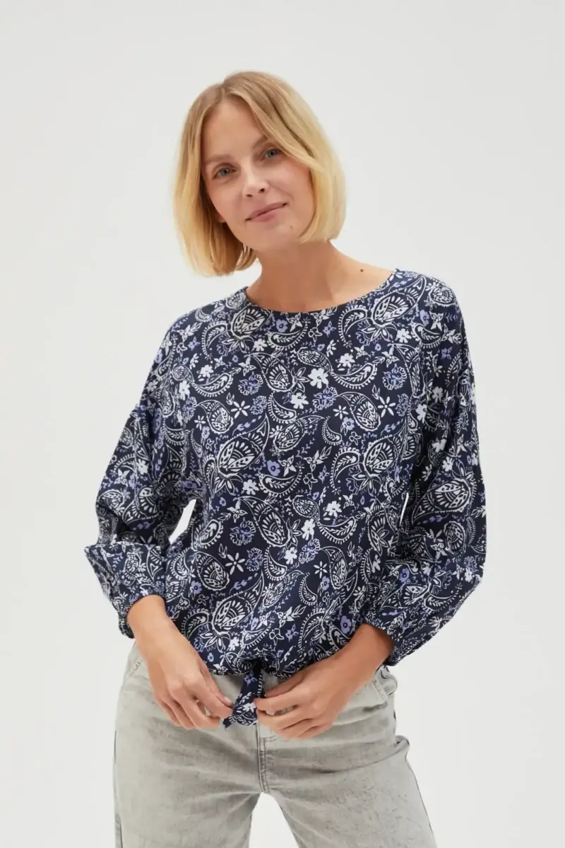WOMEN'S SHIRT L-KO-4617 NAVY - Imagen 11