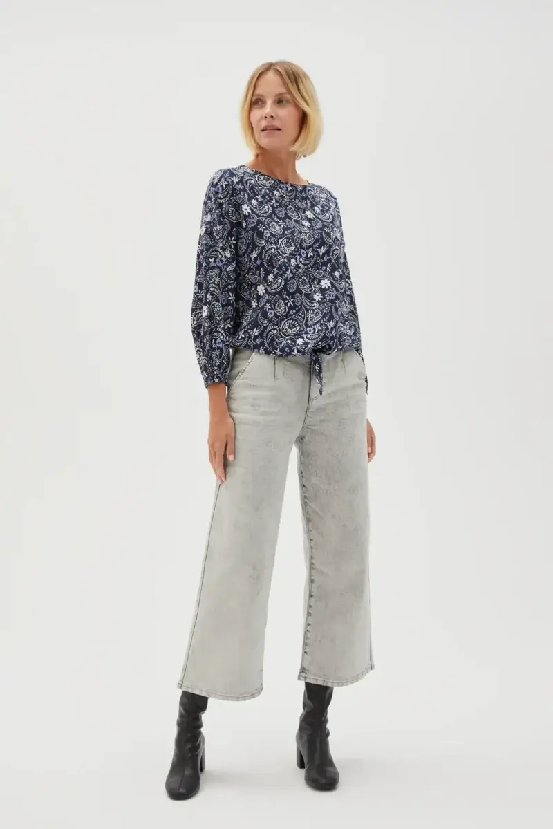 WOMEN'S SHIRT L-KO-4617 NAVY - Imagen 7