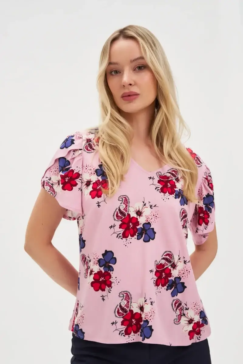 WOMEN'S SHIRT L-KO-4622 PINK - Imagen 8