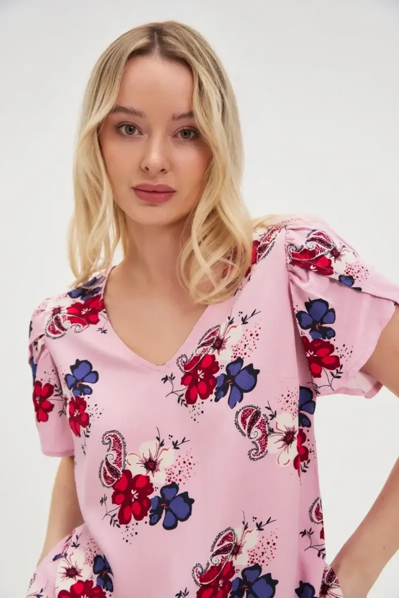 WOMEN'S SHIRT L-KO-4622 PINK - Imagen 5