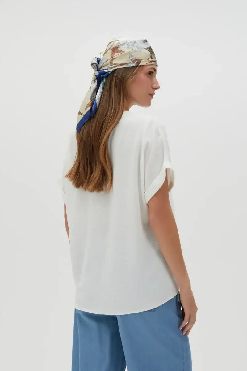WOMEN'S SHIRT L-KO-4623 OFF WHITE - Imagen 3