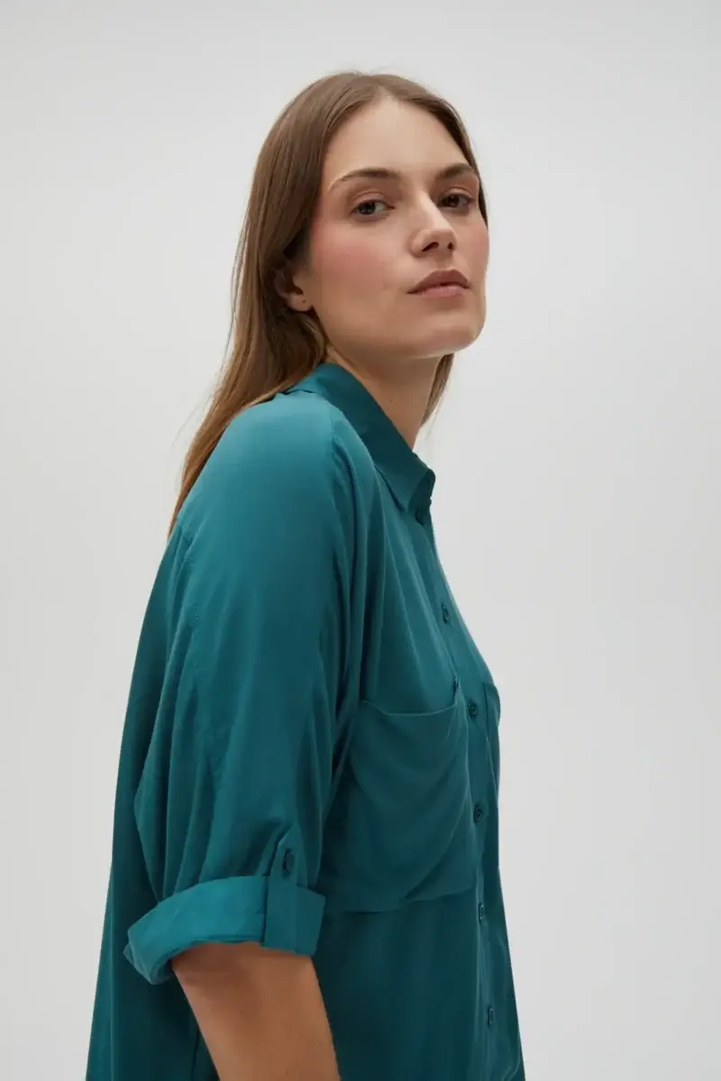 WOMEN'S SHIRT L-KO-4624 D.GREEN - Imagen 9