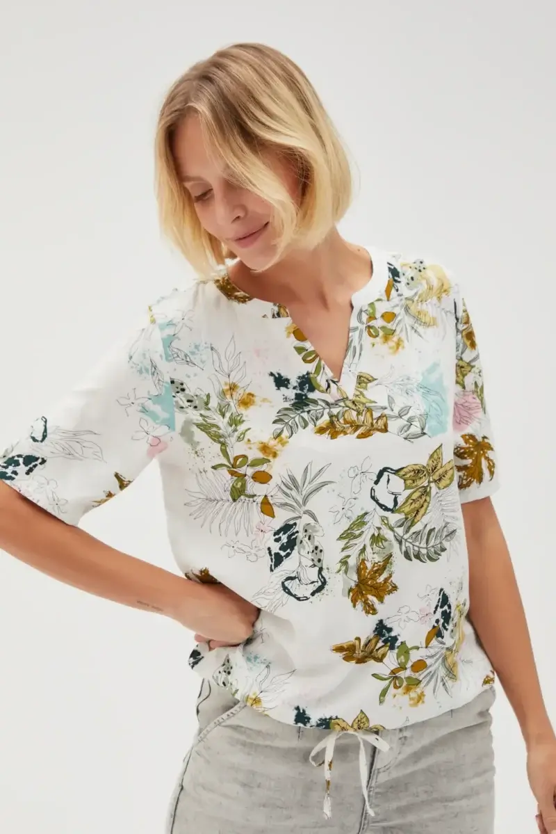 WOMEN'S SHIRT L-KO-4627 OFF WHITE - Imagen 12