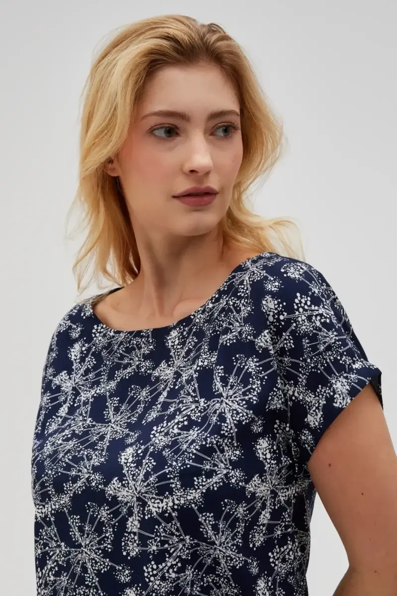 WOMEN'S SHIRT L-KO-4628 NAVY - Imagen 10