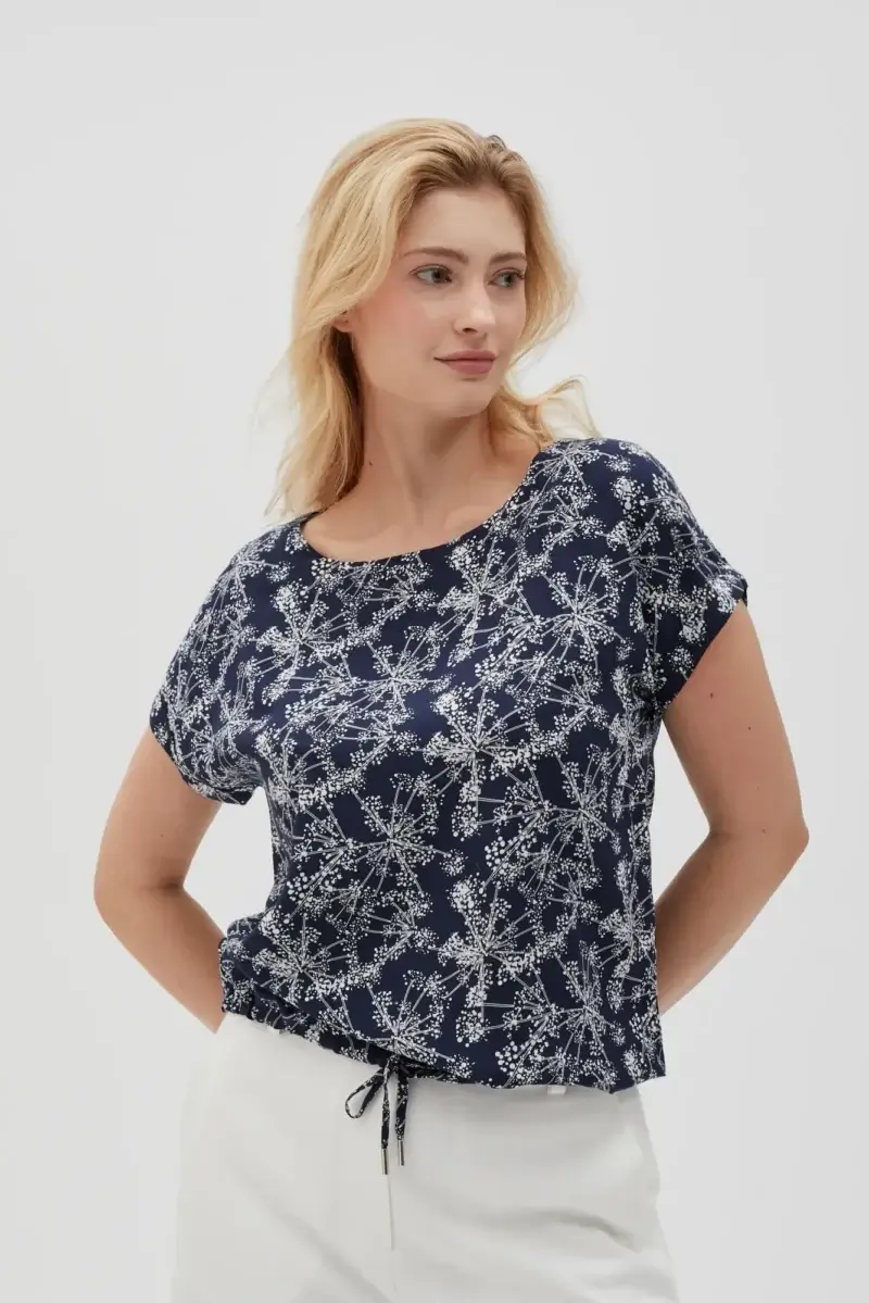 WOMEN'S SHIRT L-KO-4628 NAVY - Imagen 12