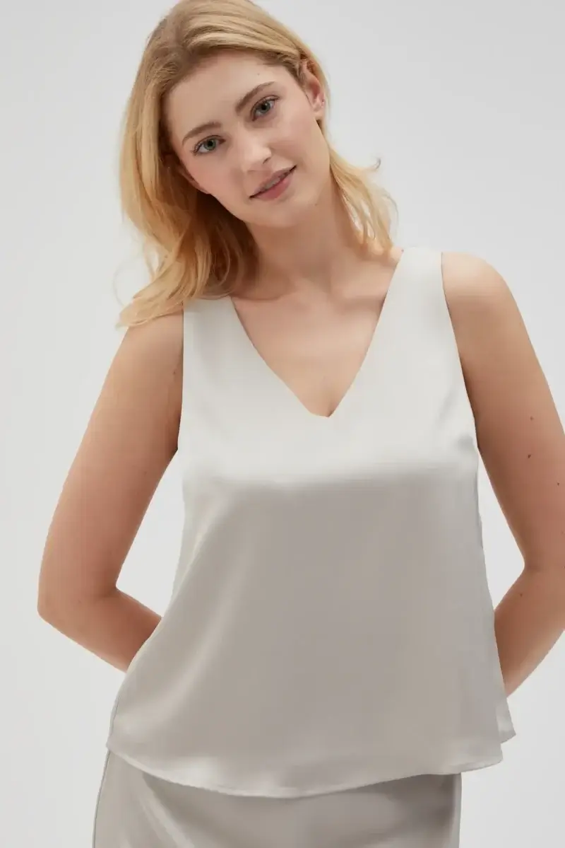 WOMEN'S SHIRT L-KO-4630 L.BEIGE - Imagen 2