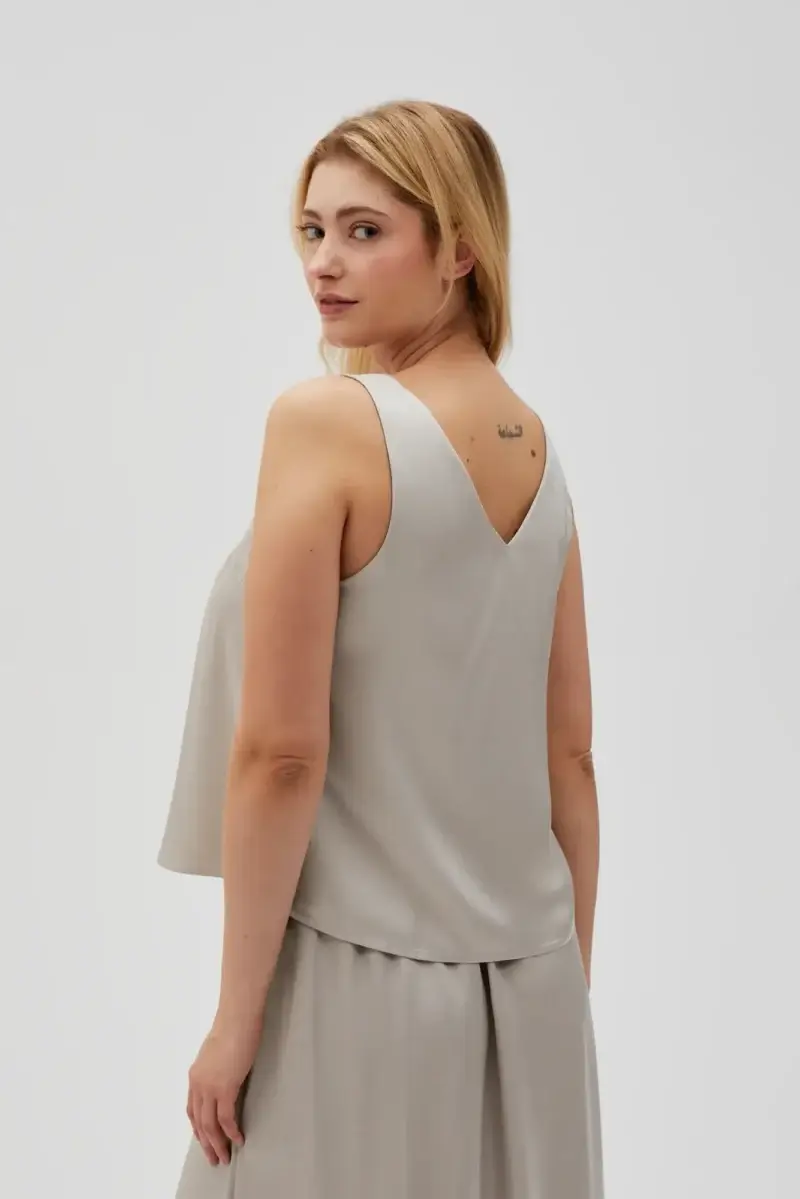 WOMEN'S SHIRT L-KO-4630 L.BEIGE - Imagen 4