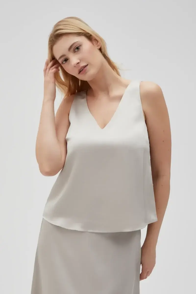 WOMEN'S SHIRT L-KO-4630 L.BEIGE - Imagen 5