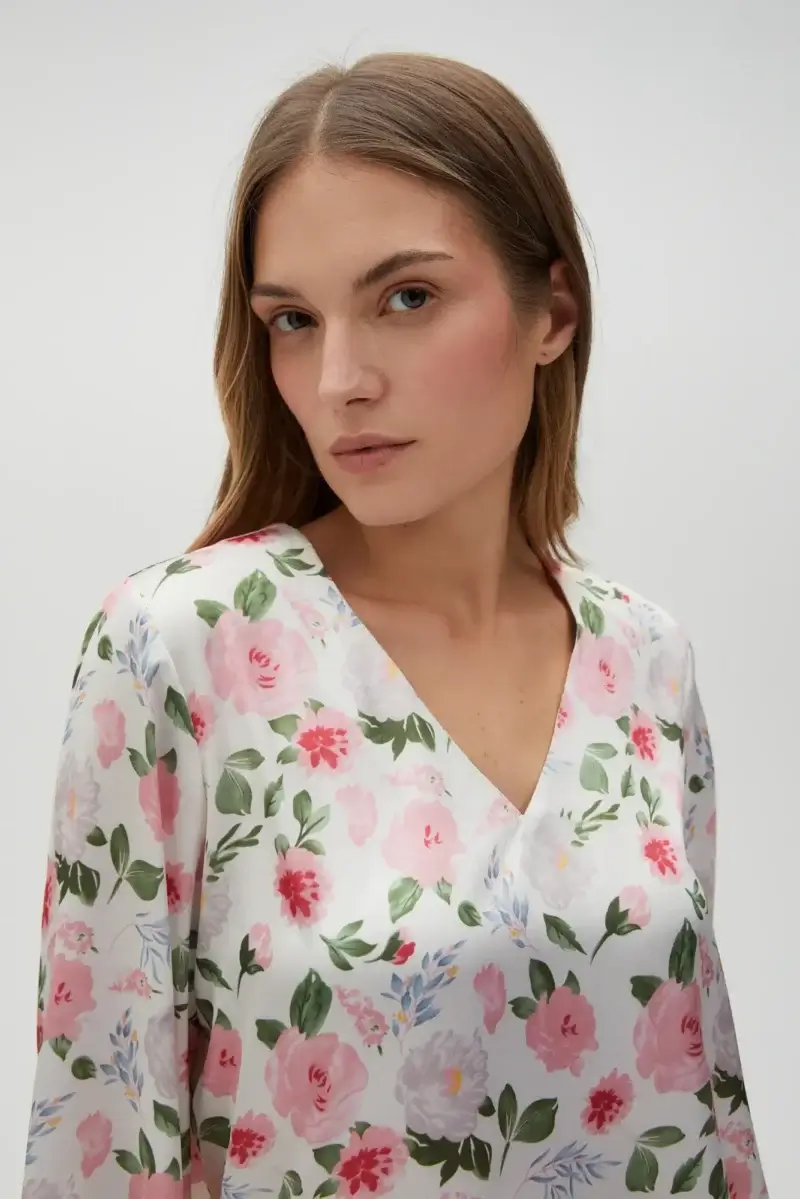 WOMEN'S SHIRT L-KO-4633 OFF WHITE - Imagen 2