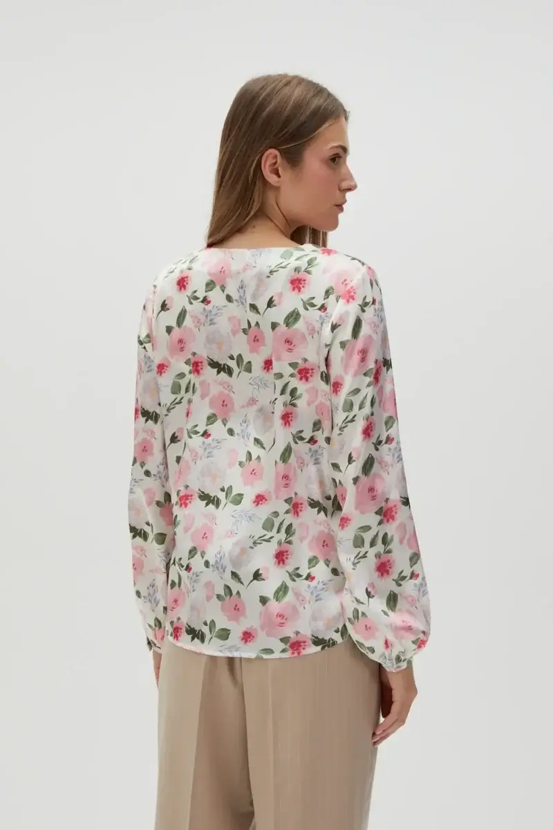 WOMEN'S SHIRT L-KO-4633 OFF WHITE - Imagen 3