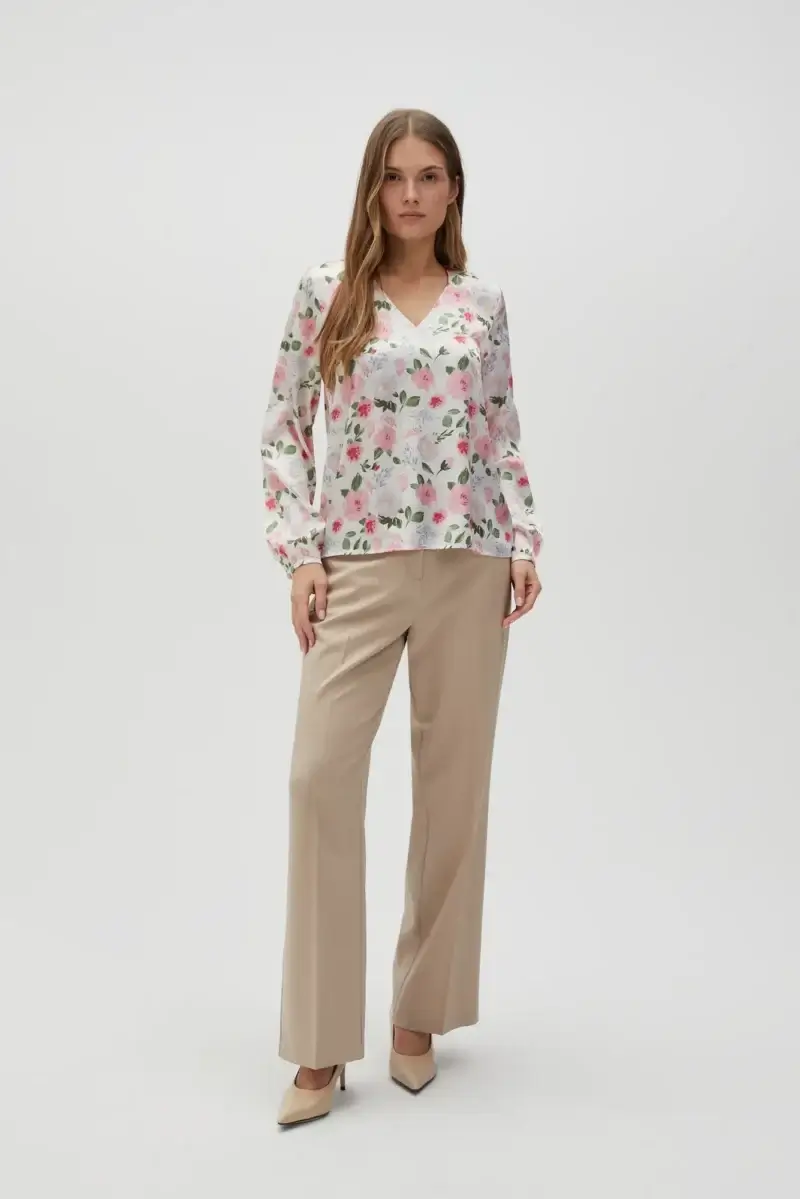 WOMEN'S SHIRT L-KO-4633 OFF WHITE - Imagen 4