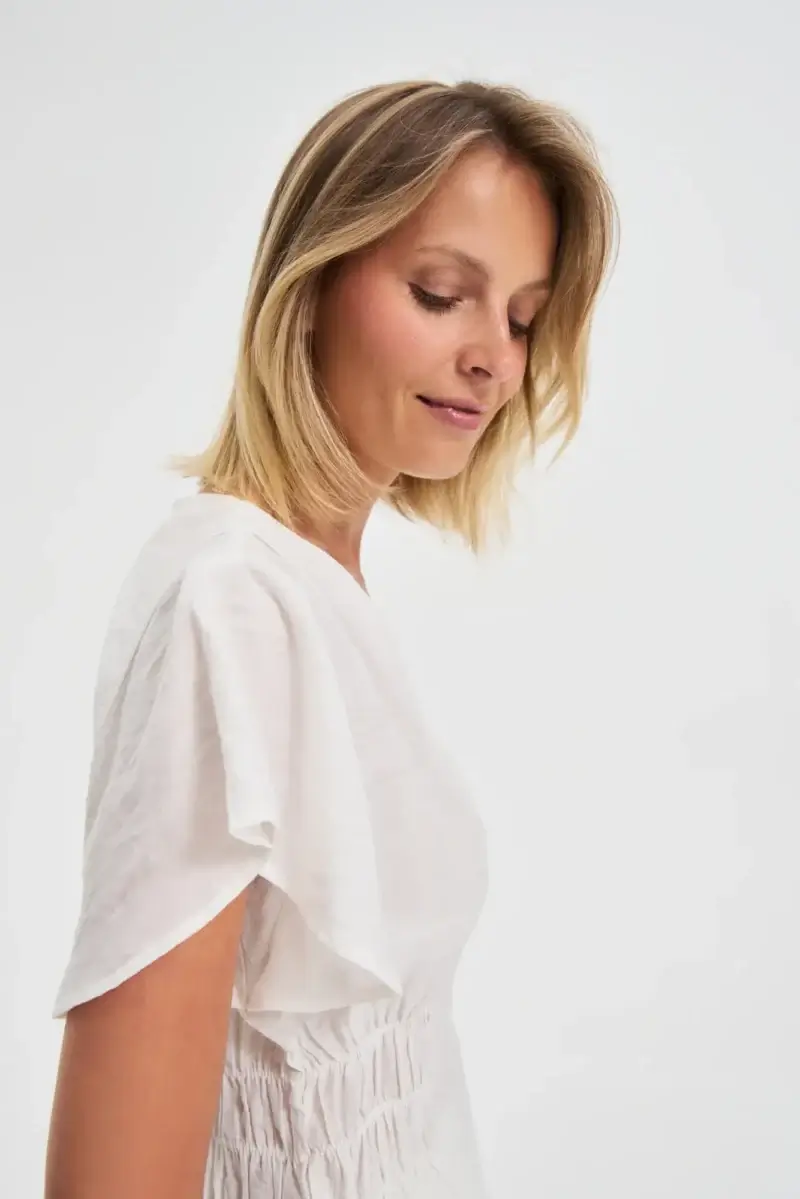 WOMEN'S SHIRT L-KO-4635 OFF WHITE - Imagen 3