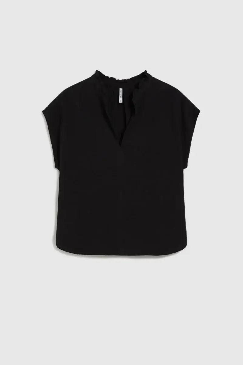 WOMEN'S SHIRT L-KO-4637 BLACK - Imagen 6