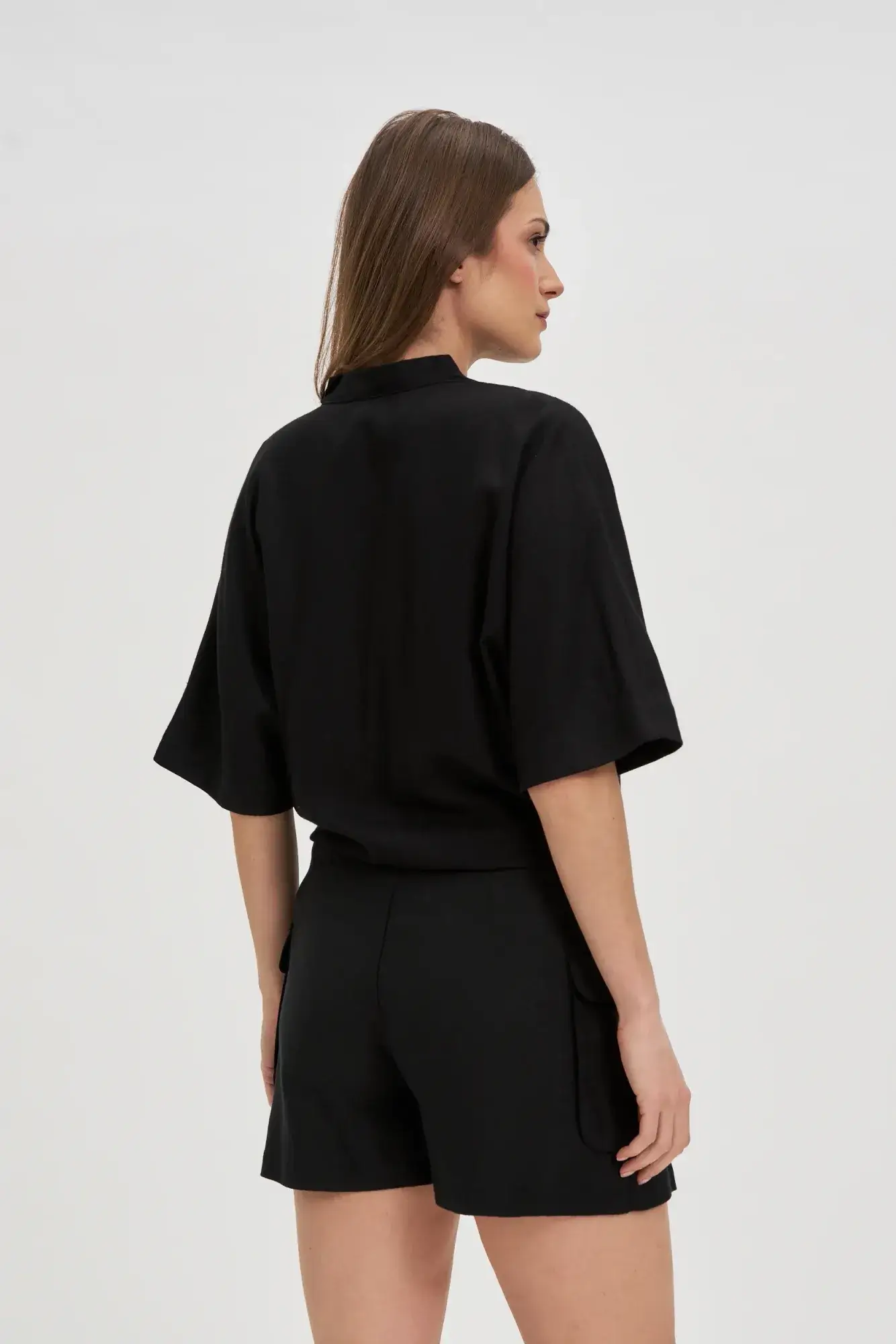 WOMEN'S SHIRT L-KO-4641 BLACK - Imagen 4