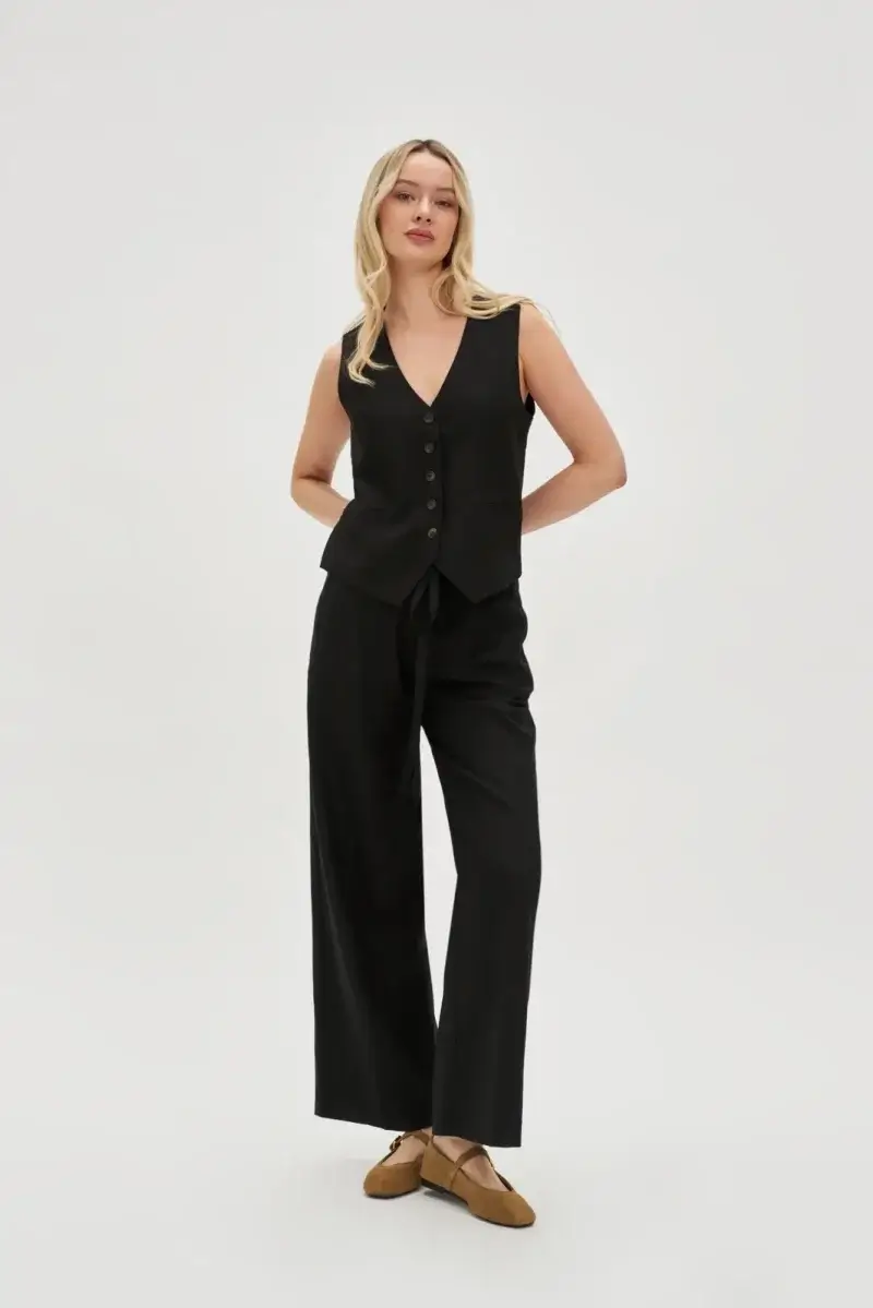WOMEN'S PANTS L-SP-4640 BLACK - Imagen 3