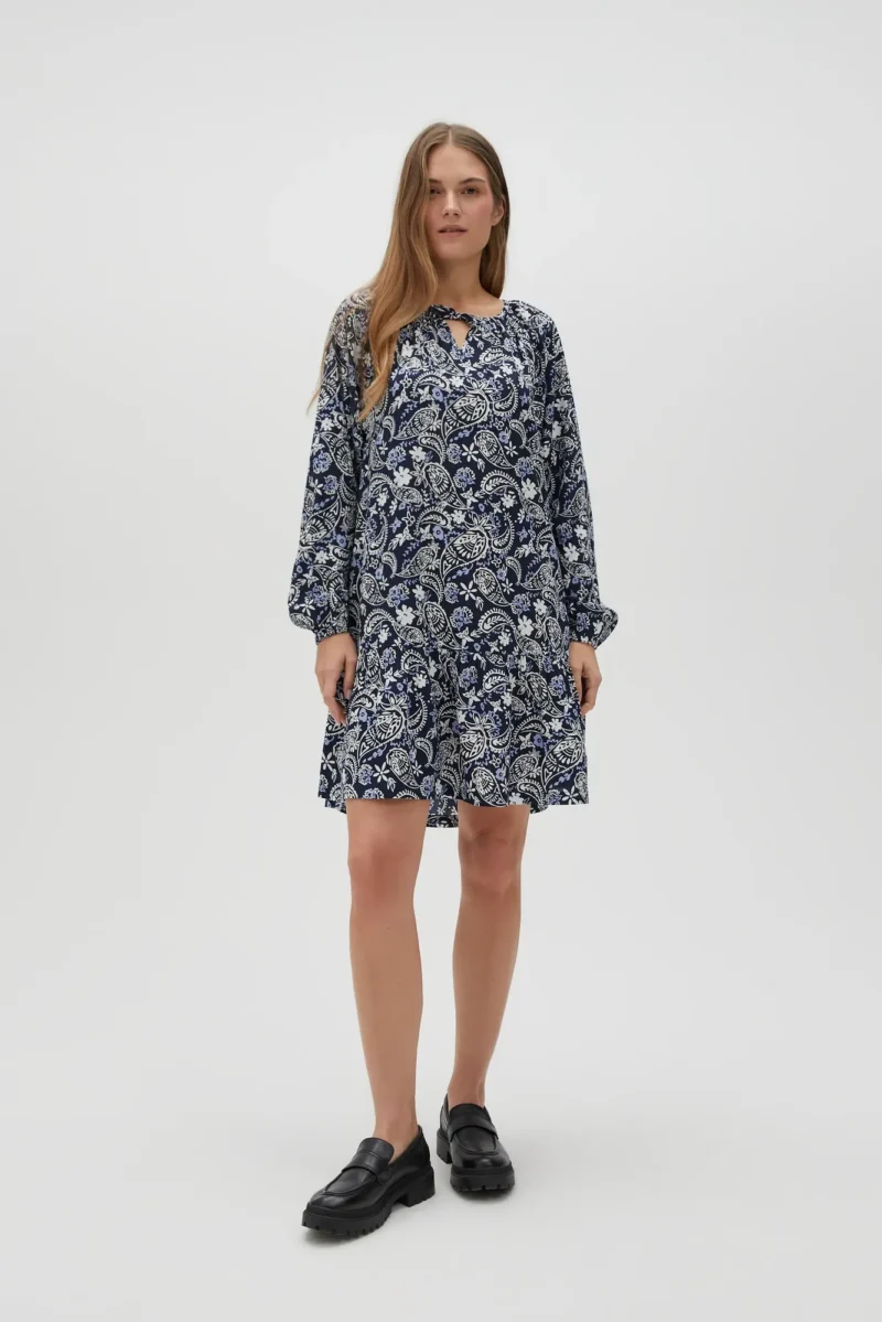 WOMEN'S DRESS L-SU-4608 NAVY - Imagen 8