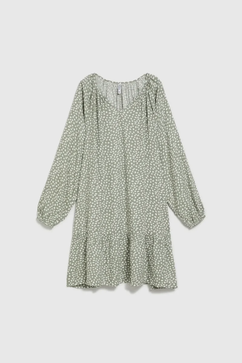 WOMEN'S DRESS L-SU-4608 OLIVE - Imagen 7