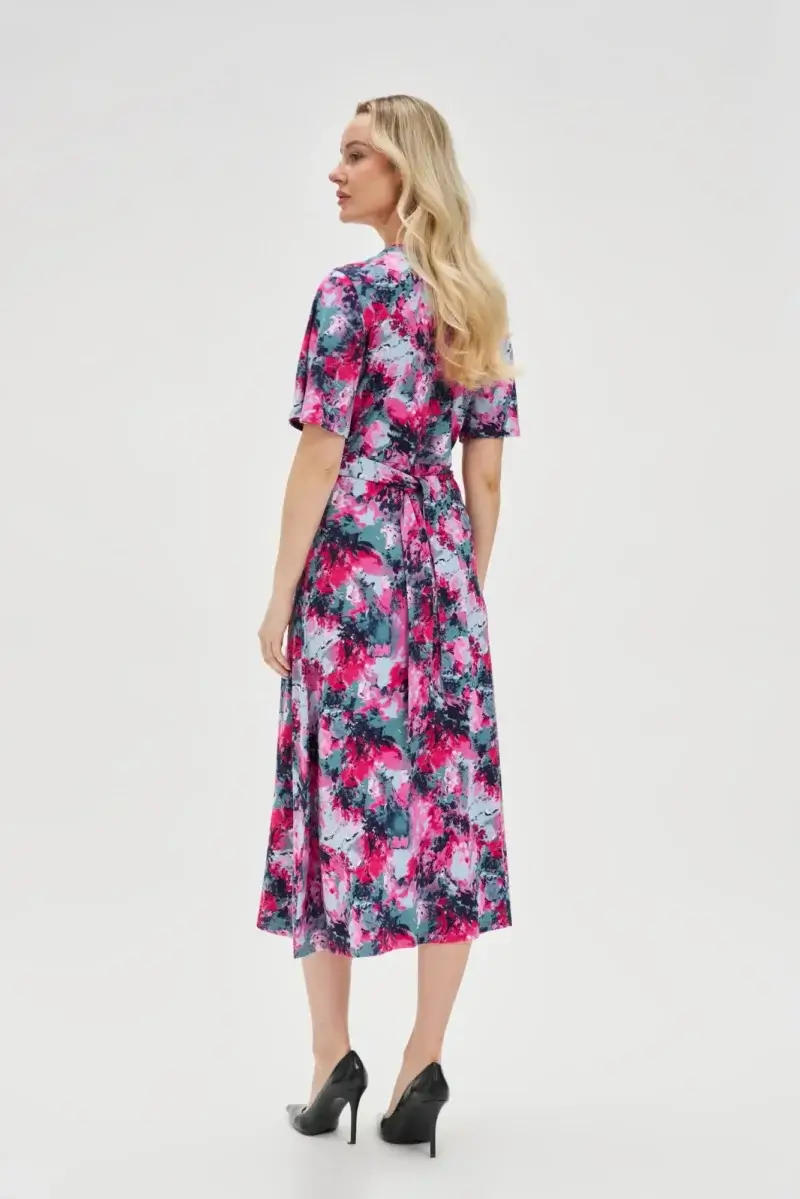 WOMEN'S DRESS L-SU-4646 FUCHSIA - Imagen 3