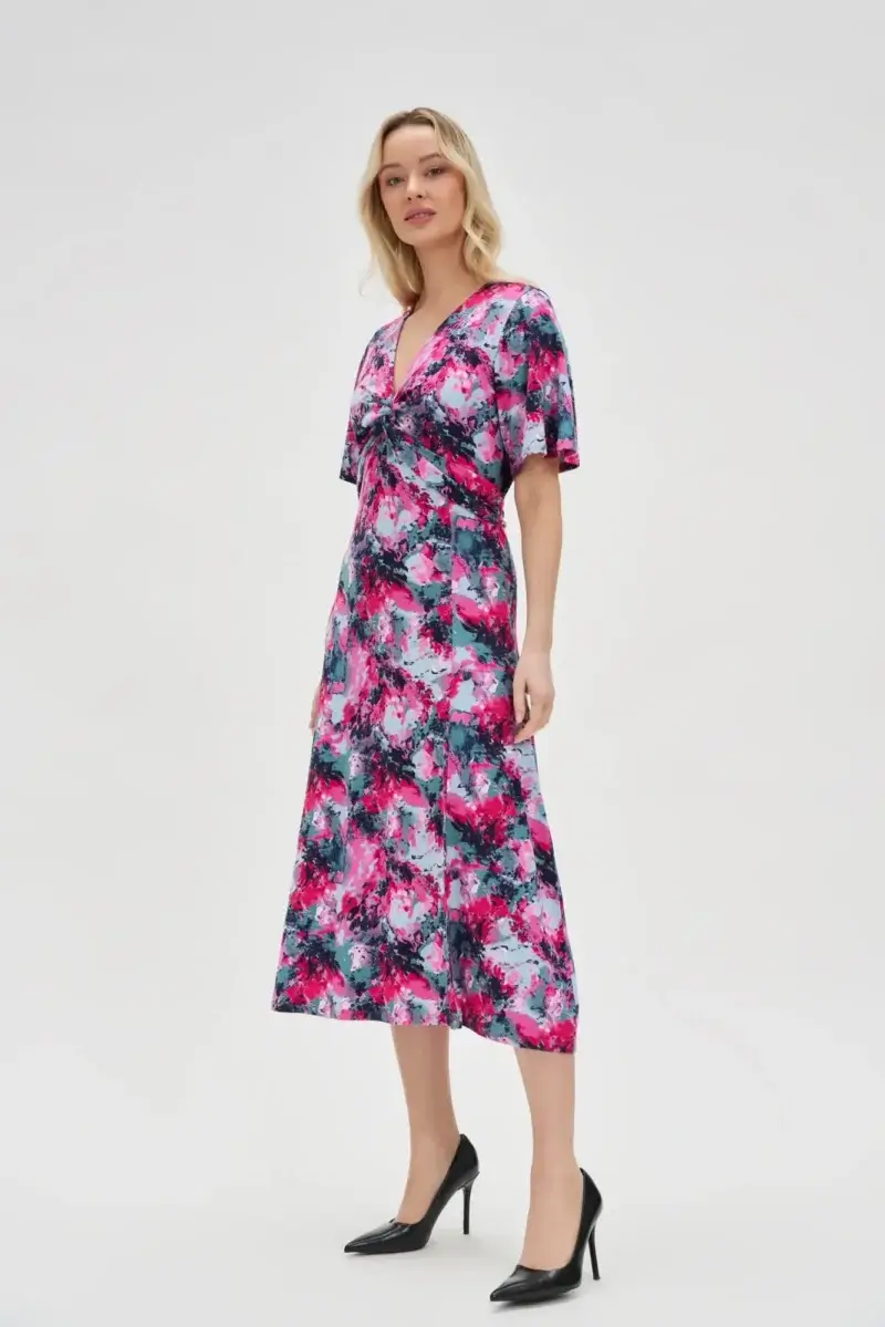 WOMEN'S DRESS L-SU-4646 FUCHSIA - Imagen 5