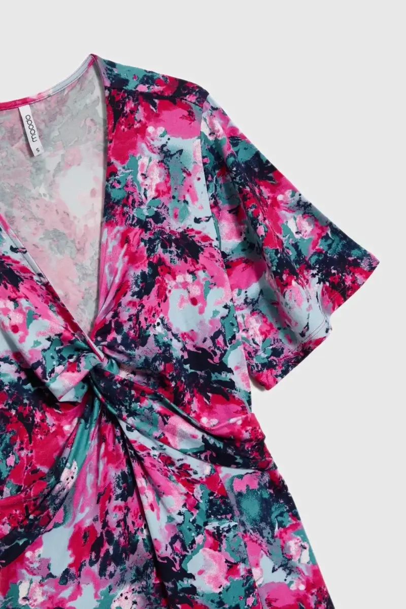 WOMEN'S DRESS L-SU-4646 FUCHSIA - Imagen 7