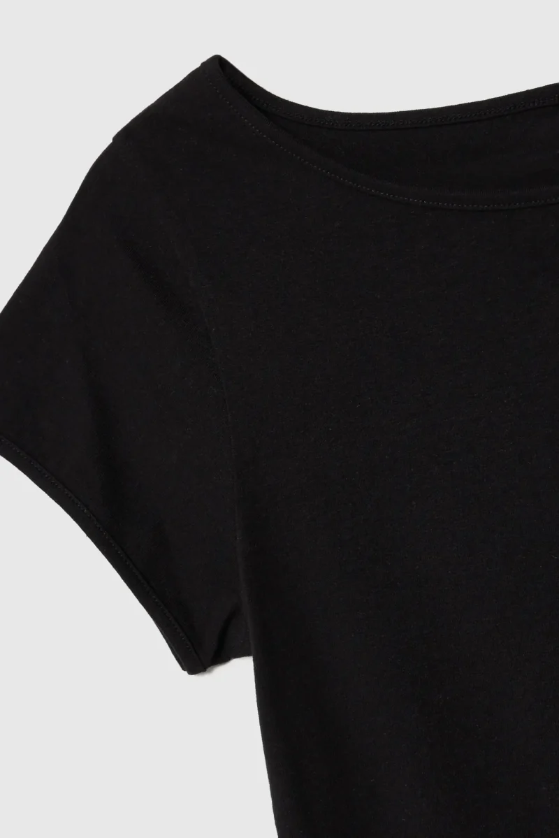 WOMEN'S TSHIRT L-TS-4622 BLACK - Imagen 6