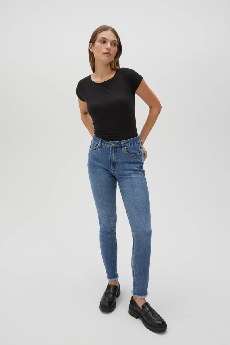 WOMEN'S TSHIRT L-TS-4622 BLACK - Imagen 9