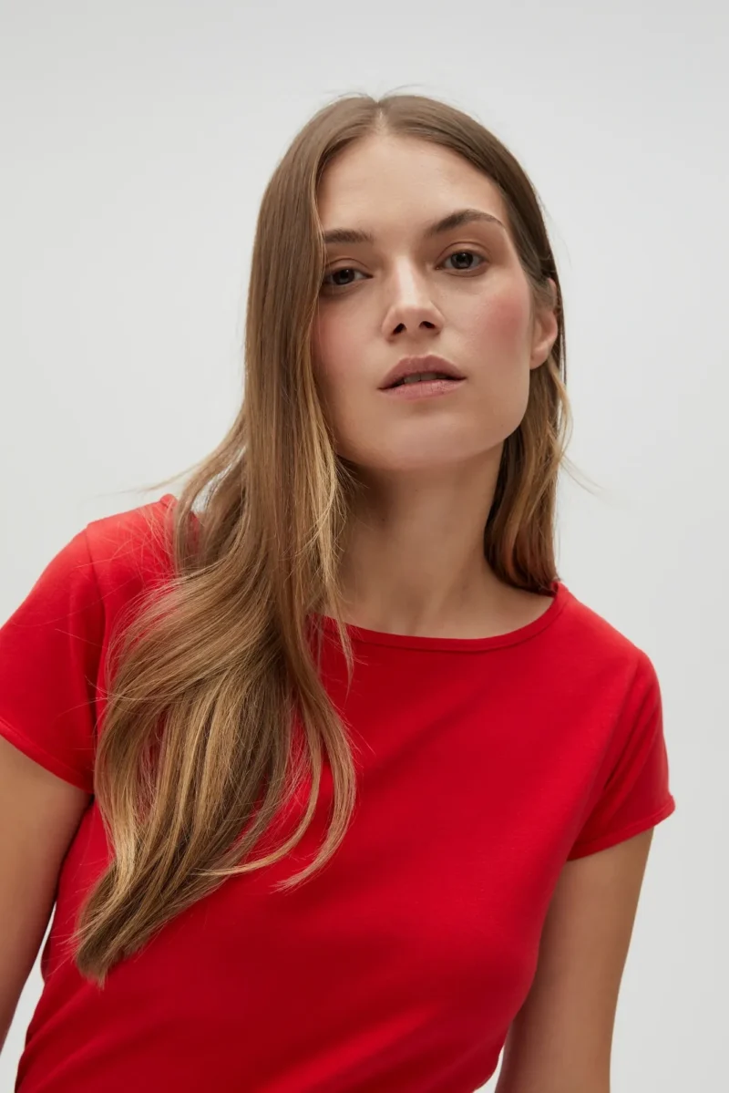 WOMEN'S TSHIRT L-TS-4622 RED - Imagen 8