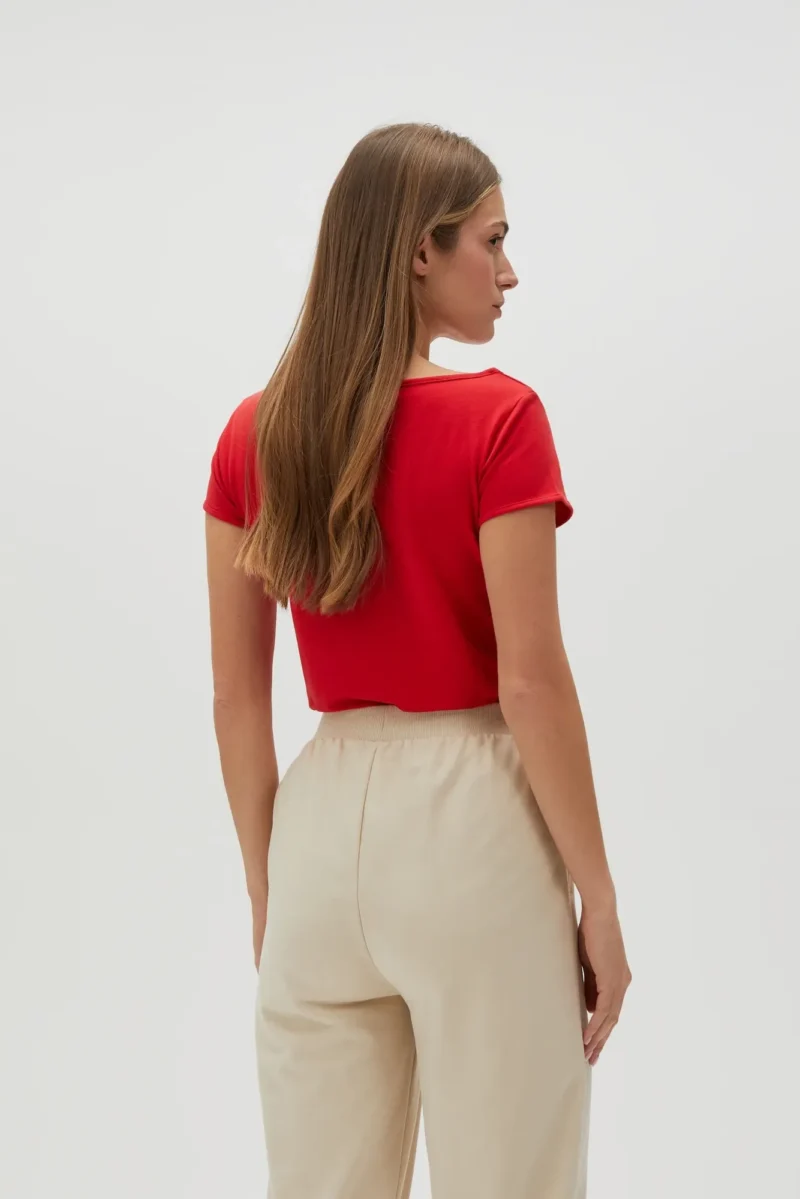 WOMEN'S TSHIRT L-TS-4622 RED - Imagen 4
