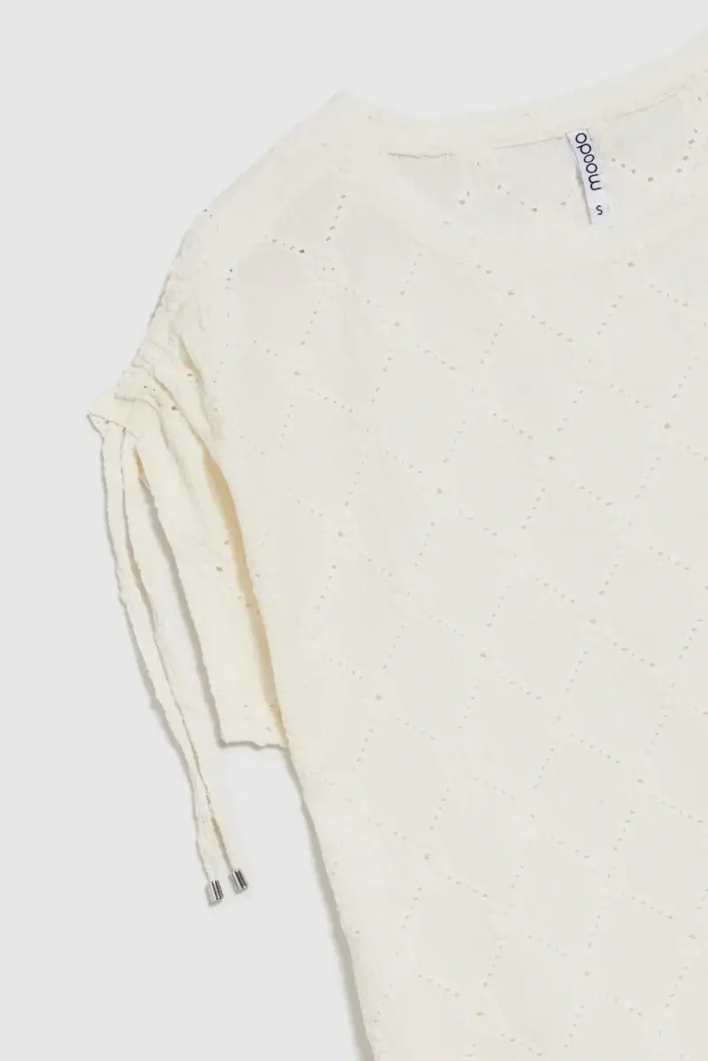 WOMEN'S TSHIRT L-TS-4668 OFF WHITE - Imagen 7